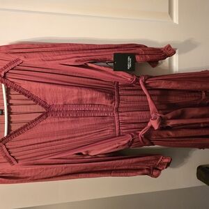 Vera Wang from kohl's Rust color Long Sleeve Dress